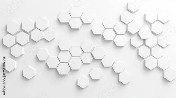 Fototapeta Abstract Geometric Hexagon Pattern Background