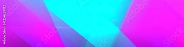 Fototapeta Abstract purple magenta teal blue background. Geometric pattern with lines and triangles. Gradient. Illustration. Modern multicolor background with space for design. Wide banner. Website header.