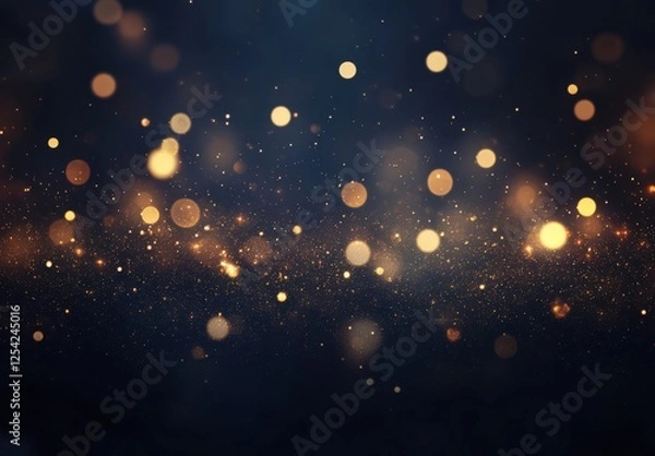 Fototapeta abstract glitter silver and gild lights background. de-focused