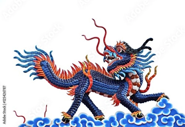 Fototapeta Kirin on shrines white background