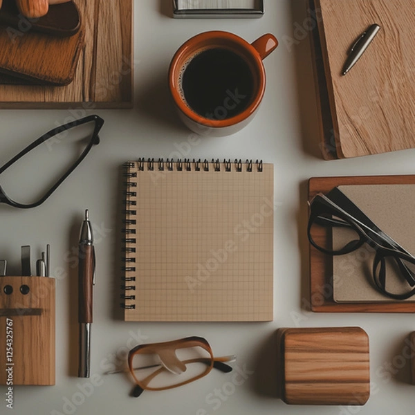 Obraz notebook and pen