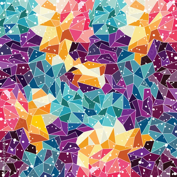 Obraz Abstract colorful triangle geometrical background