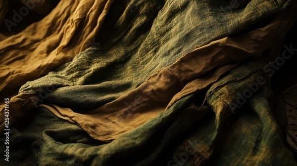 Obraz Textured fabric close-up textile studio photography indoor macro detail