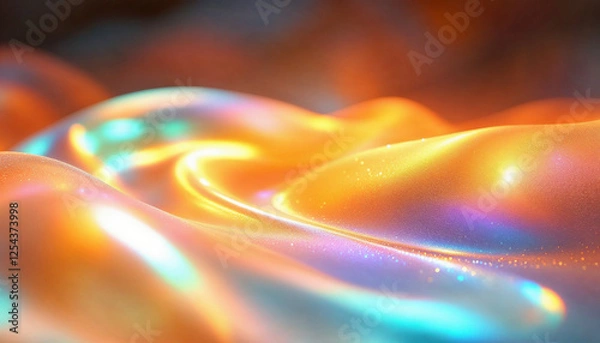 Fototapeta abstract background with glowing circles