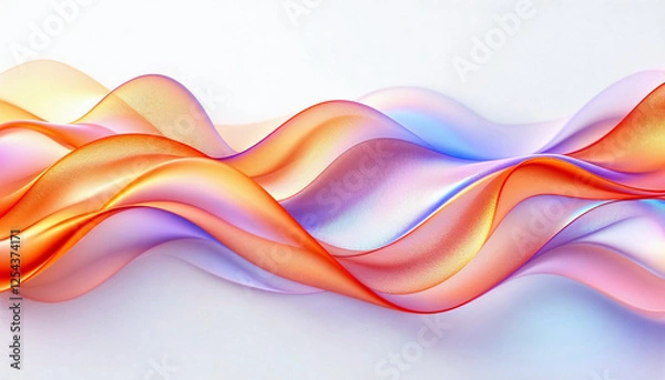 Fototapeta abstract colorful wave background
