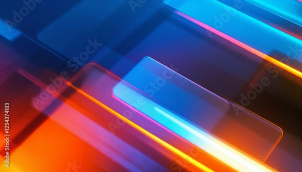 Fototapeta abstract background with colorful lines