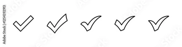 Obraz check mark icon vector