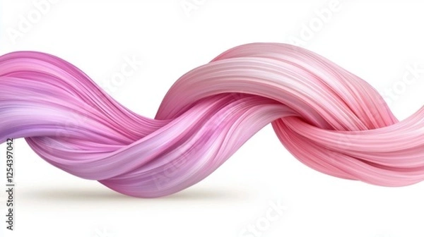 Fototapeta Soft Pink and Purple Gradient Abstract Wave Design for Background
