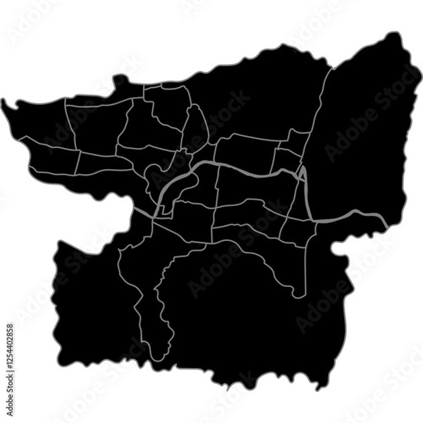 Fototapeta blitar regency map