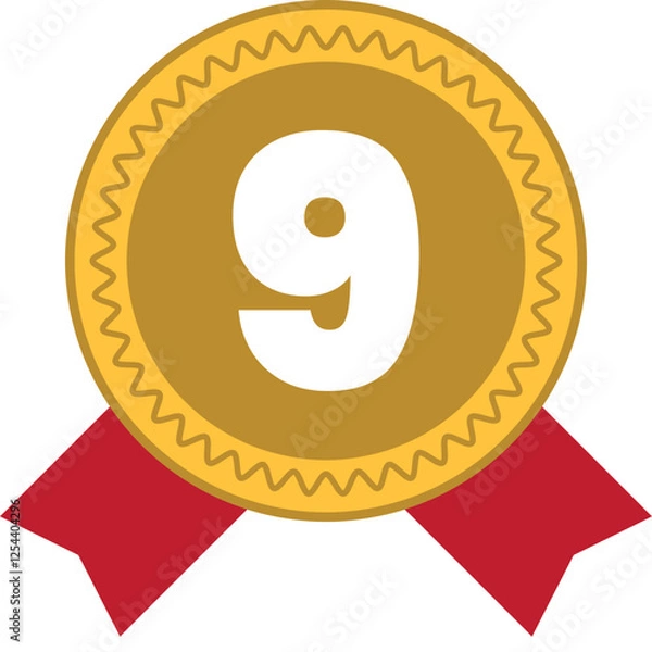 Fototapeta rank number