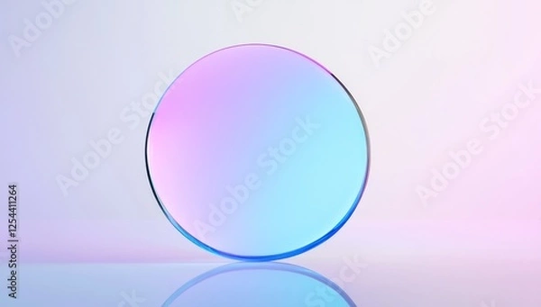 Fototapeta Abstract Glass Sphere with Gradient Colors