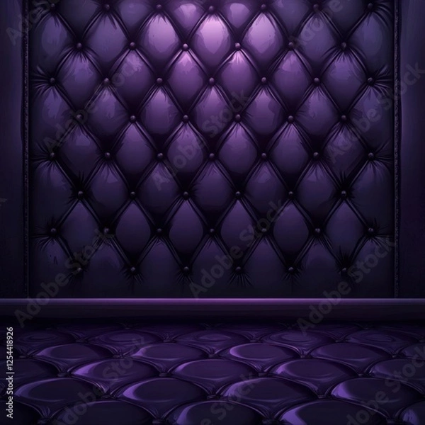 Fototapeta Luxurious Purple Leather Upholstery Background