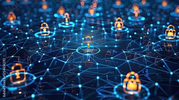 Fototapeta secure remote access and virtual private network VPN connections