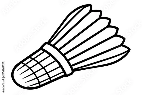 Fototapeta badminton shuttlecock silhouette
