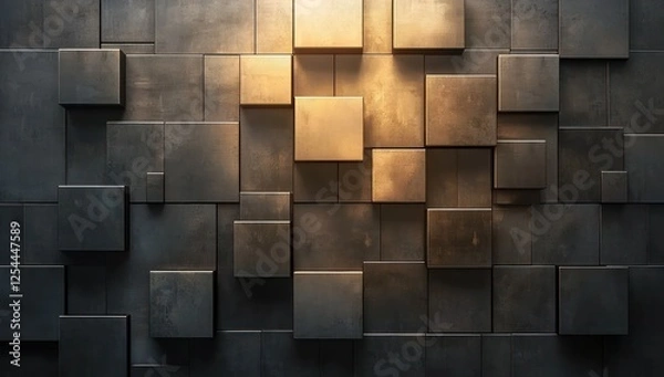 Obraz Simple modern texture, soft white geometric background with clean lines.