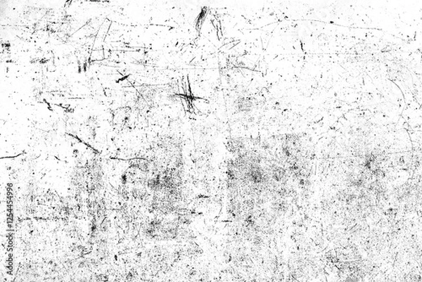Fototapeta Abstract grunge texture effect, scratch and dust particle grain on white background. Dirt overlay or screen effect use for grunge and vintage image style.