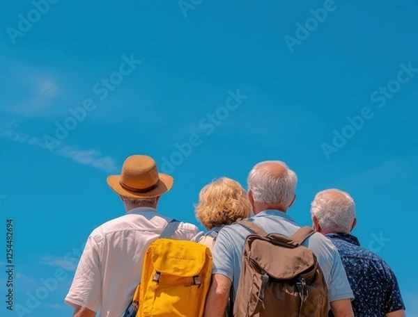 Obraz Seniors enjoying the view