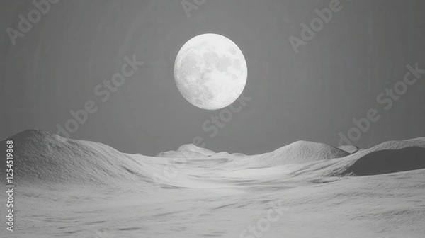 Obraz Moonlit Snowscape