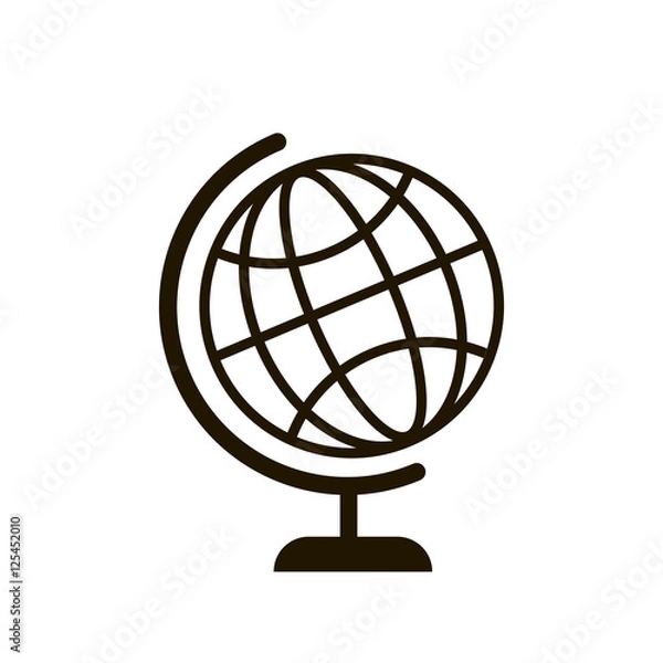 Fototapeta Globe icon vector