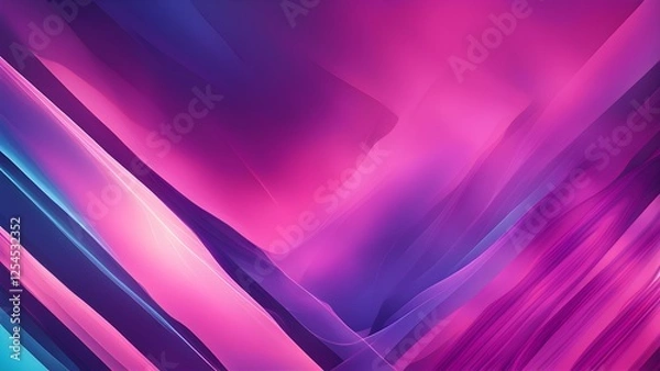Obraz A vibrant abstract design featuring flowing colors in shades of pink, purple, and blue.