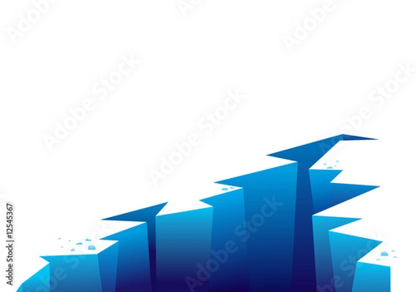 Obraz Cracked ice background