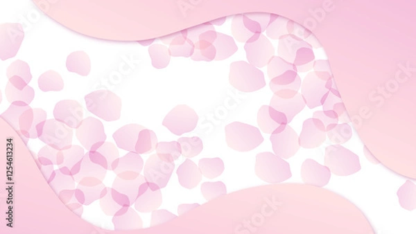 Obraz 花びらピンク、春の背景