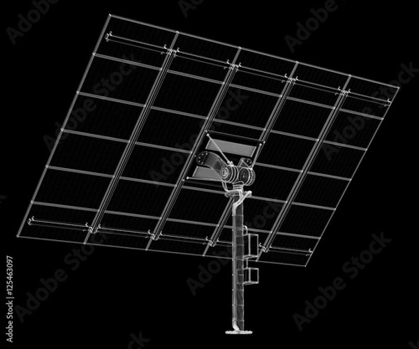 Fototapeta solar panels technology