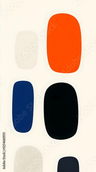 Fototapeta Abstract Illustration of Organic Shapes