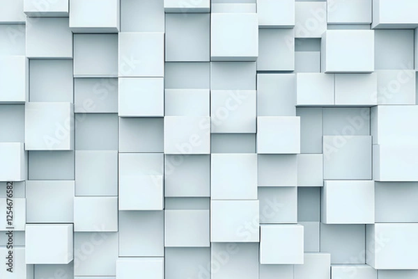 Fototapeta Abstract 3D Cube Background Pattern