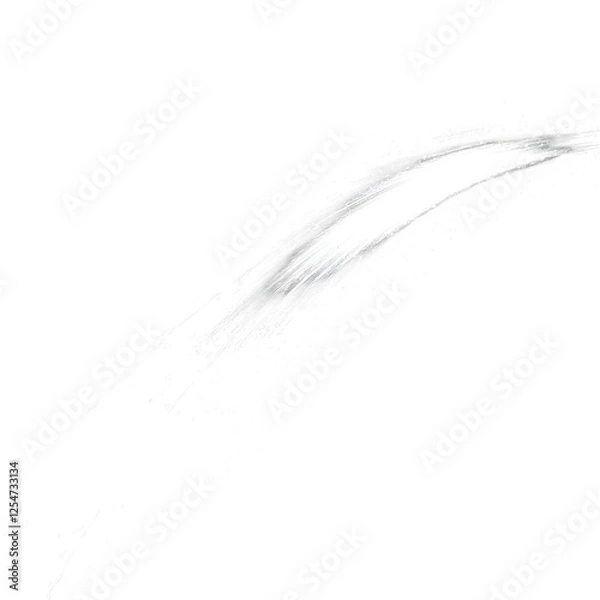 Fototapeta Abstract white streak isolated on transparent background