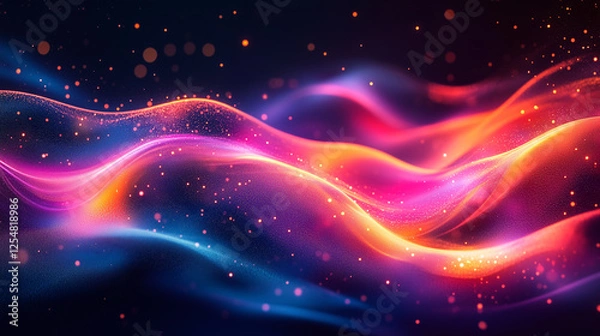 Fototapeta a futuristic whoosing background space blur with vibrant colors