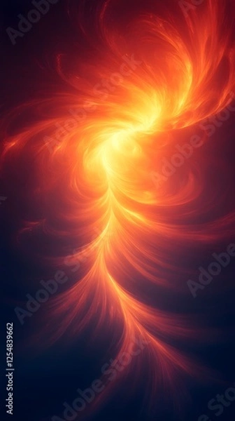 Obraz A minimalist radial gradient with soft golden light emanating outward.