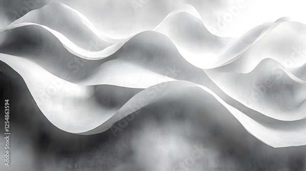 Fototapeta A monochromatic background with subtle overlapping paper textures.