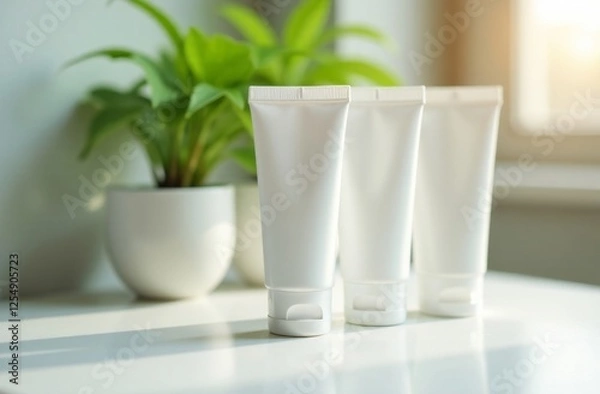 Obraz Modern Bathroom with Whitening Toothpaste