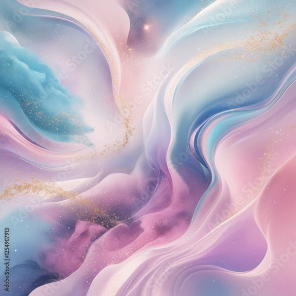 Fototapeta abstract blue background with waves