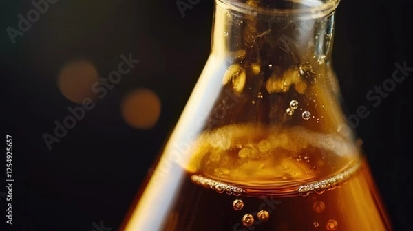 Fototapeta Tiny Bubbles Forming in Erlenmeyer Flask