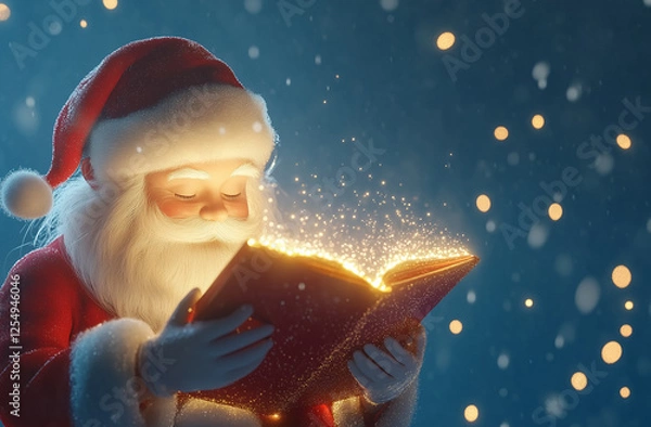 Fototapeta santa claus in the night