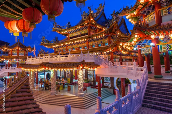 Obraz Thean Hou Temple na środkowym festiwalu Autusman, Kuala Lumpur