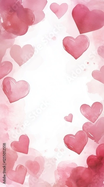 Obraz heart shape frame background with copy space for card post message wallpaper