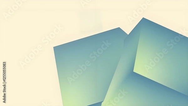 Obraz Abstract geometric shapes in pastels. Great for web, app design, wall art. 