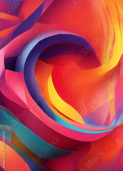 Fototapeta abstract background with colorful circles