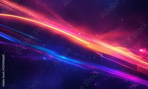 Fototapeta abstract background with stars