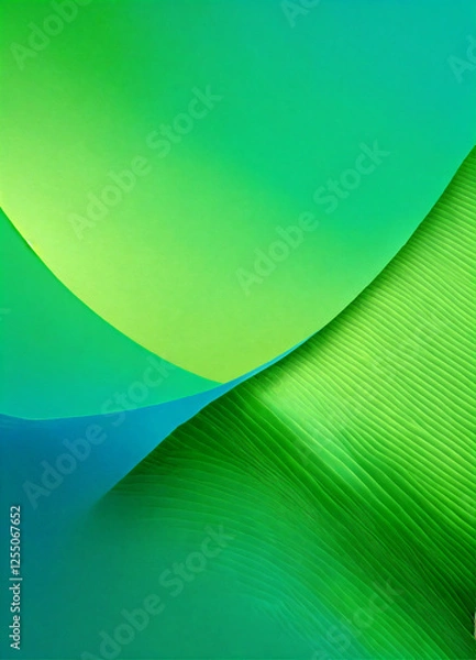 Fototapeta abstract green background with waves