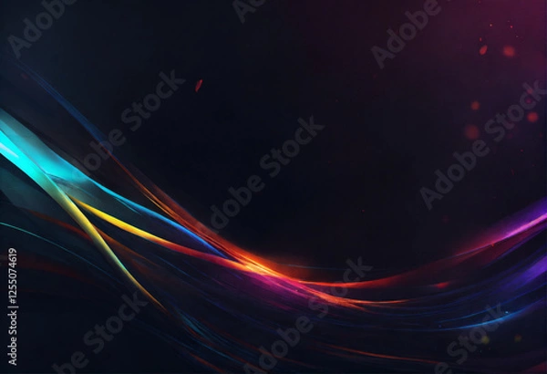 Fototapeta abstract background with glowing lines