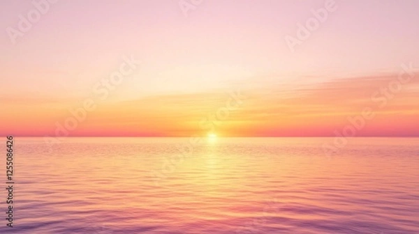 Fototapeta Soft Gradient Background with Warm Sunrise Colors for Calm Themes