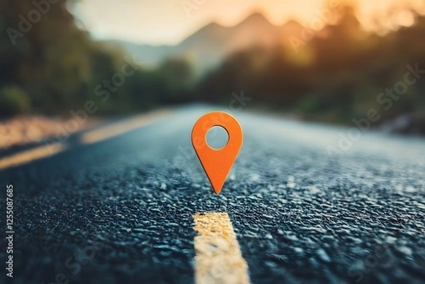 Fototapeta Inspiring Journey Ahead for Business Innovation and Personal Growth on the Road to the Future
