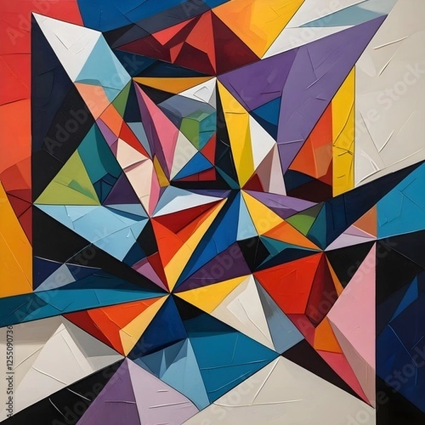 Obraz abstract background with triangles