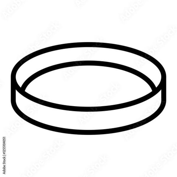 Obraz Petri Dish Vector Line Icon Design