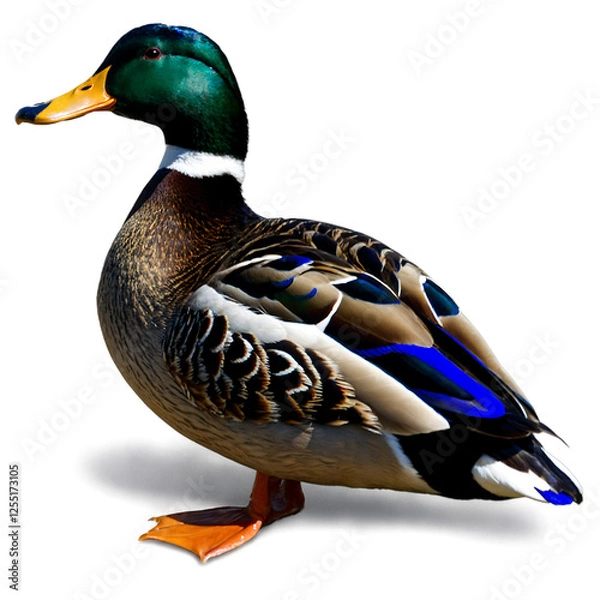 Fototapeta Duck isolated on transparent background