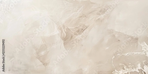 Fototapeta A minimalist design featuring a soft almond cream background, Smooth textures and light tones, Contemporary minimalist style